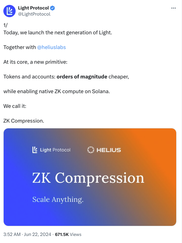 Solana推出ZK Compression，以太坊社区「破防」了？缩略图